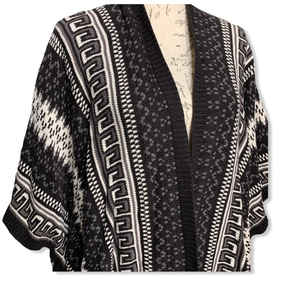 Urban Outfitters Aztec Open Front Kimono Knit Cardigan - Picture 3 of 4
